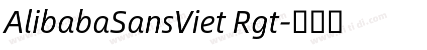 AlibabaSansViet Rgt字体转换